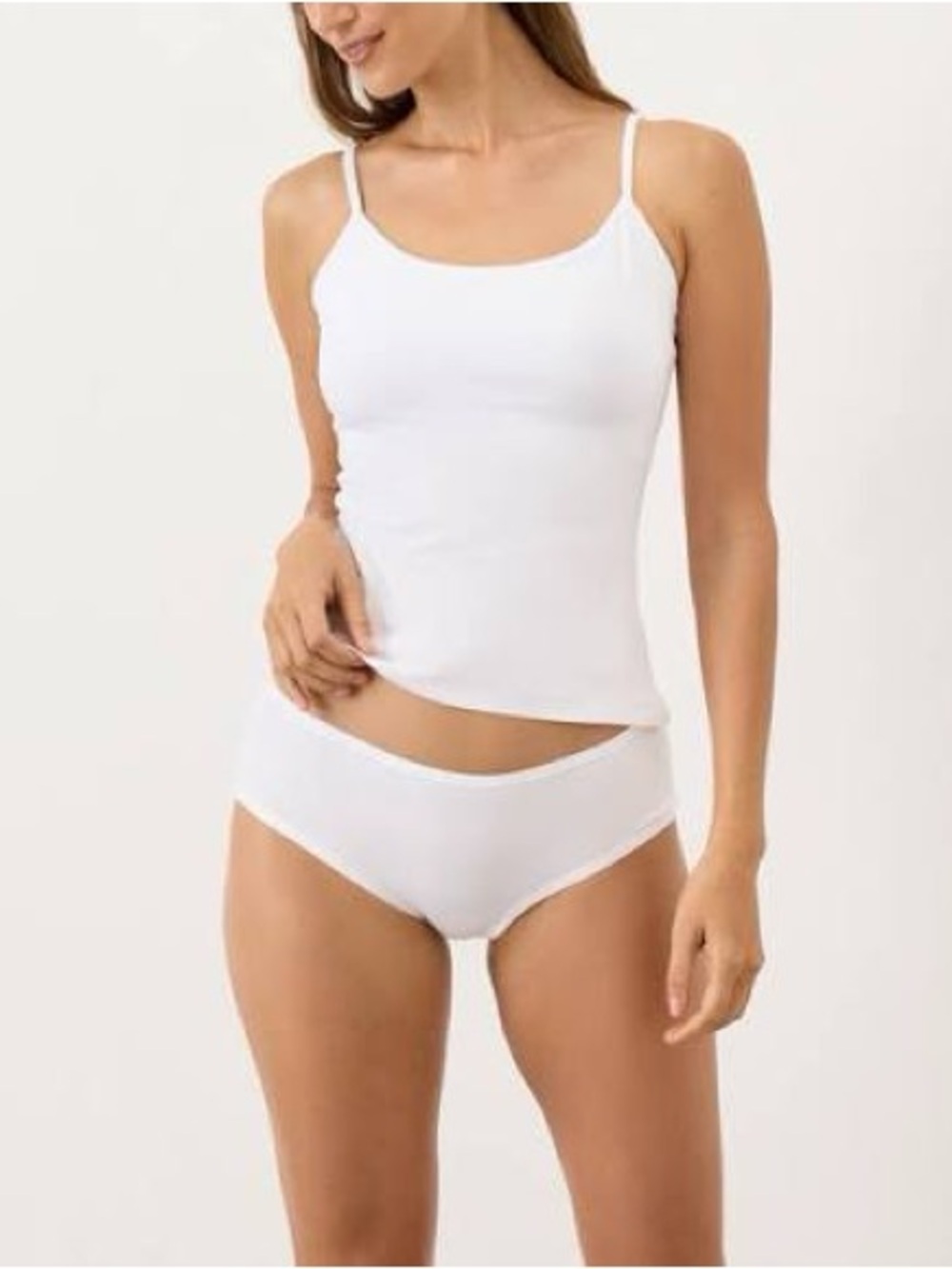 Lot of (2) Pact Organic Everyday Shelf Bra Camisoles